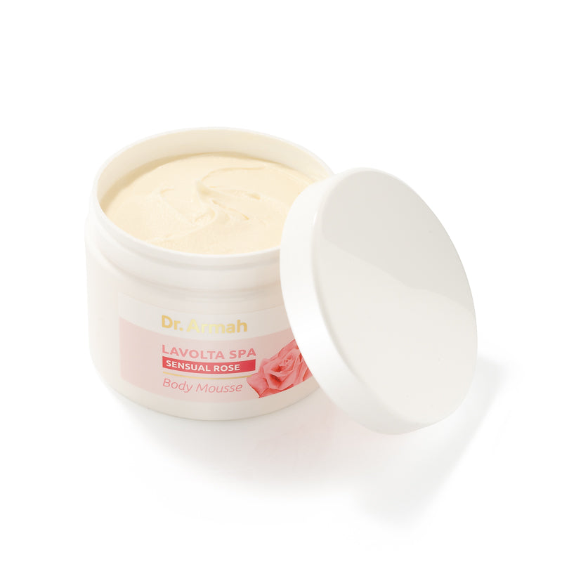 Lavolta Spa Sensual Rose Körpermousse mit Hyaluronsäure, Wildrosenöl, Vitamin E und Sheabutter