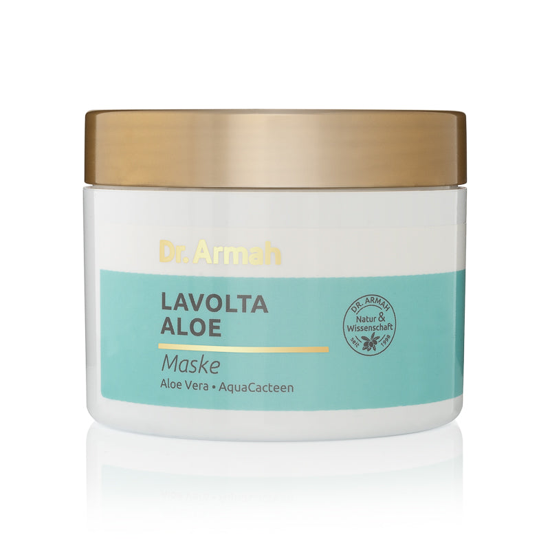 Lavolta Aloe Gesichtsmaske mit Aloe Vera, AquaCacteen, Panthenol, Squalan und Q10